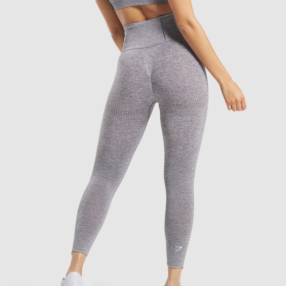 Gymshark Light Gray Leggings- MEDIUM - Picture 2 of 3
